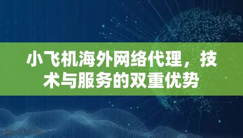小飞机海外网络代理，技术与服务的双重优势