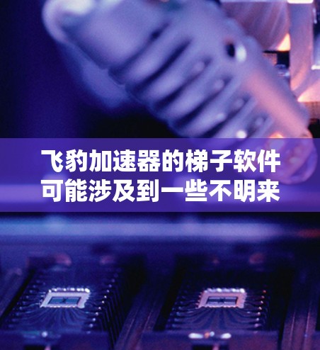 飞豹加速器的梯子软件可能涉及到一些不明来源或非法加速器,这可能会带来安全风险。建议不要使用不明来源的加速器软件,以防止恶意软件或网络安全问题
