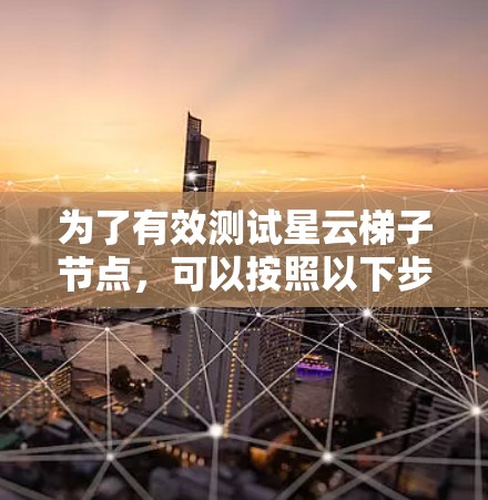 为了有效测试星云梯子节点,可以按照以下步骤进行