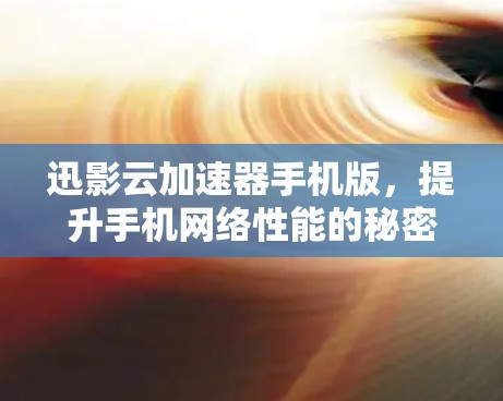 迅影云加速器手机版,提升手机网络性能的秘密武器