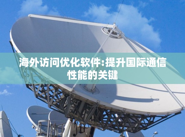 海外访问优化软件:提升国际通信性能的关键