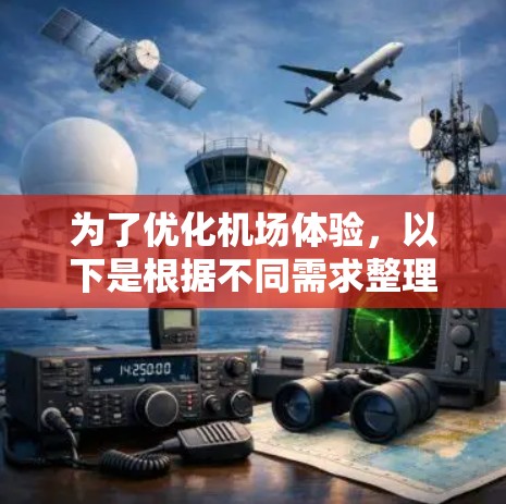 为了优化机场体验，以下是根据不同需求整理的机场工具推荐