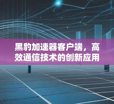 黑豹加速器客户端,高效通信技术的创新应用