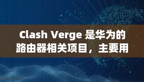 Clash Verge 是华为的路由器相关项目,主要用于测试和优化网络性能。线路测速是其中的一个功能,用于测量网络连接的实际速度,通常包括上传和下载速度