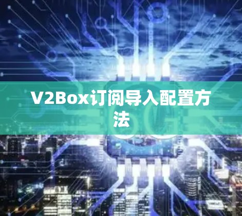 V2Box订阅导入配置方法 V2Box订阅导入配置方法