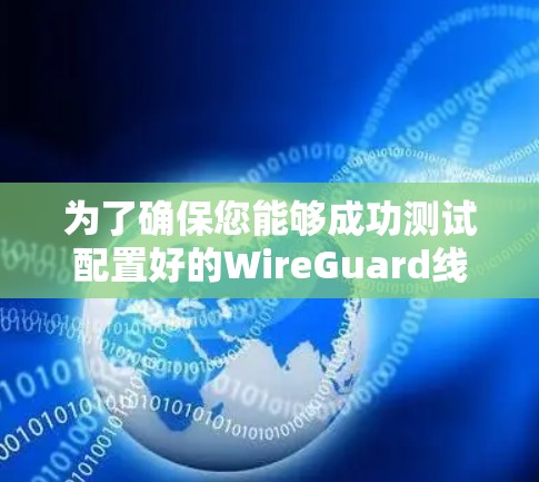 为了确保您能够成功测试配置好的WireGuard线路,请按照以下步骤操作