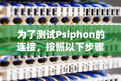 为了测试Psiphon的连接,按照以下步骤操作