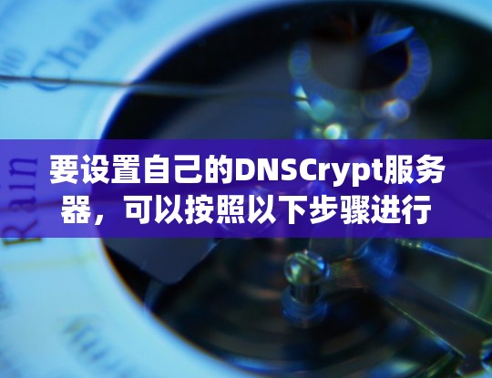要设置自己的DNSCrypt服务器,可以按照以下步骤进行