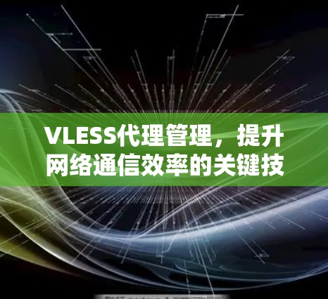 VLESS代理管理,提升网络通信效率的关键技术