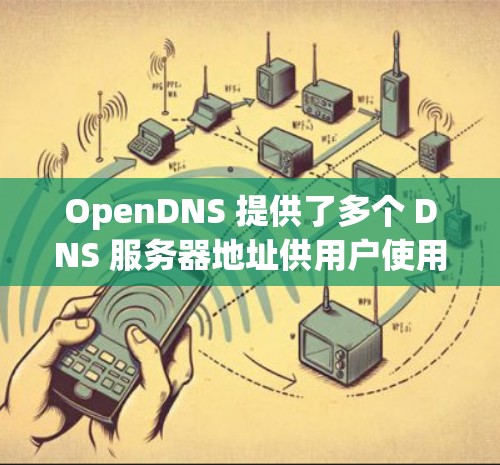 OpenDNS 提供了多个 DNS 服务器地址供用户使用,这些地址用于管理和解析域名记录。以下是 OpenDNS 的主要 DNS 服务器地址 OpenDNS 提供了多个 DNS 服务器地址供用户使用,这些地址用于管理和解析域名记录。以下是 OpenDNS 的主要 DNS 服务器地址