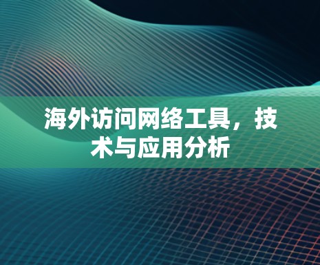 海外访问网络工具，技术与应用分析