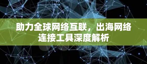 助力全球网络互联,出海网络连接工具深度解析 助力全球网络互联,出海网络连接工具深度解析