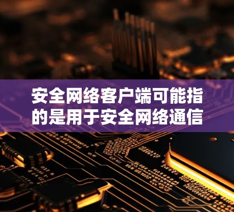 安全网络客户端可能指的是用于安全网络通信的客户端程序，常见的包括