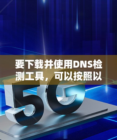 要下载并使用DNS检测工具，可以按照以下步骤操作