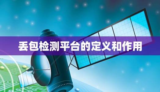 丢包检测平台的定义和作用 丢包检测平台的定义和作用