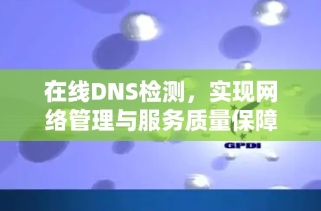 在线DNS检测,实现网络管理与服务质量保障
