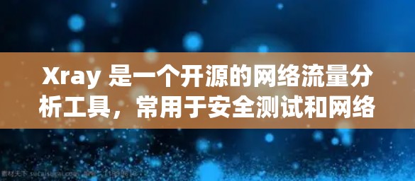 Xray 是一个开源的网络流量分析工具,常用于安全测试和网络监控。以下是关于 Xray 代理工具的一些详细信息