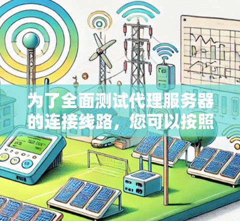 为了全面测试代理服务器的连接线路，您可以按照以下步骤进行