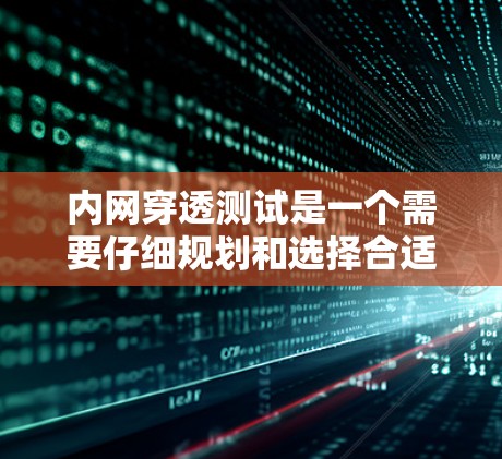 内网穿透测试是一个需要仔细规划和选择合适工具的过程，以确保能够有效地测试内部网络是否能够访问外部资源。以下是针对内网穿透测试软件的分步指南，帮助您根据需求选择和使用合适的工具