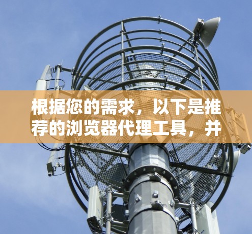 根据您的需求，以下是推荐的浏览器代理工具，并附有详细的下载和配置步骤