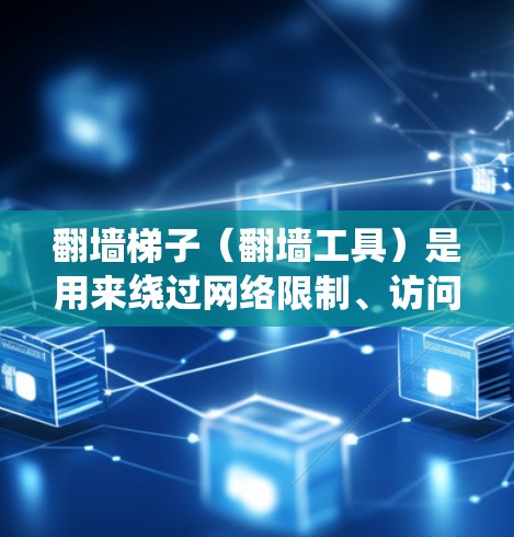 翻墙梯子(翻墙工具)是用来绕过网络限制、访问被屏蔽的网站或内容的软件。安装翻墙工具的过程因工具类型和平台不同而有所差异。以下是一些常见翻墙工具的安装教程和注意事项,供您参考