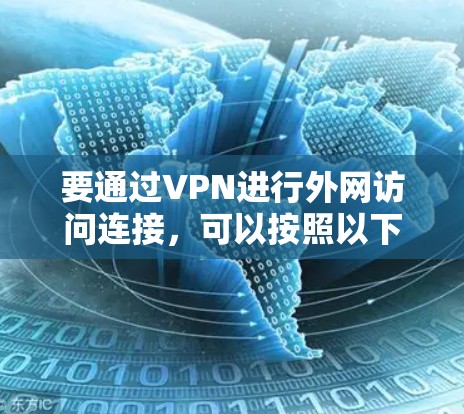 要通过VPN进行外网访问连接,可以按照以下步骤操作