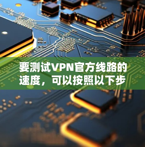 要测试VPN官方线路的速度,可以按照以下步骤进行