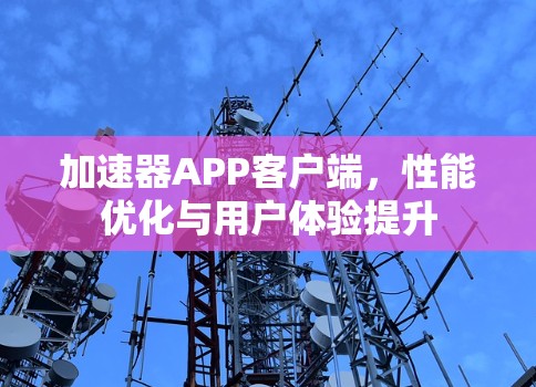 加速器APP客户端,性能优化与用户体验提升