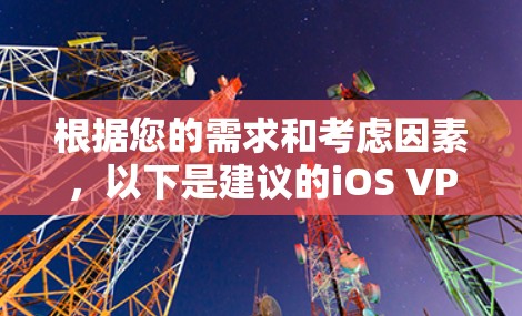 根据您的需求和考虑因素,以下是建议的iOS VPN应用